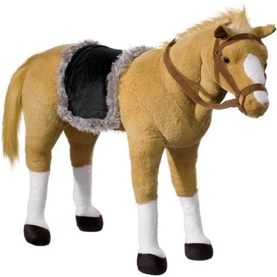 Cheval porteur peluche sale
