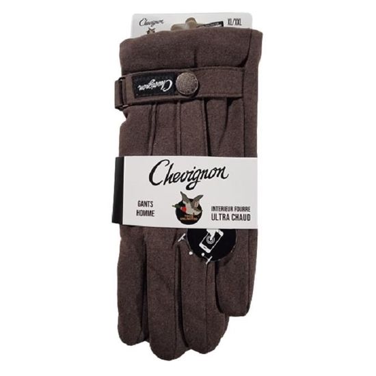 Chevignon Gants Homme Interieur Fourre Tactile Ultra Chaud Marron Marron Cdiscount Pret a Porter