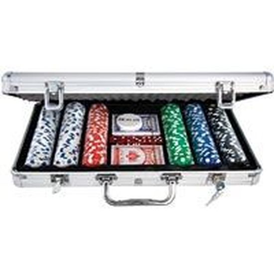 Mallette De Poker RELAX4LIFE 300 Jetons - Poids 11.5g, 2 Jeux De Cartes, Dés, Bouton Dealer, Noir/argenté Jeu De Poker Pour 4 à 6 Joueurs Mallette De Poker RELAX4LIFE 300 Jetons - Poids 11.5g, 2 Jeux De Cartes, Dés, Bouton Dealer, Noir/argenté Jeu De Poker Pour 4 à 6 Joueurs