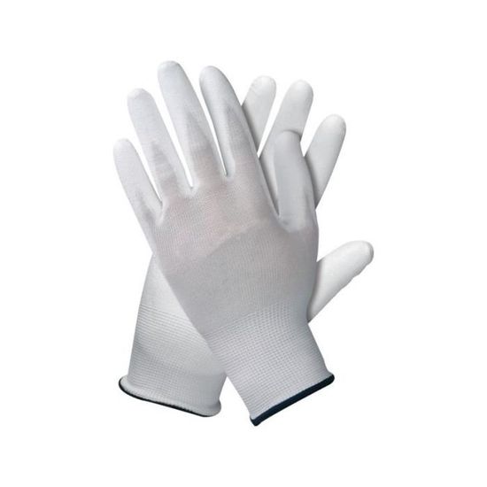 PU Coated Gants De Nylon Gants-Rouge-Taille 9//Large-Pack de 20