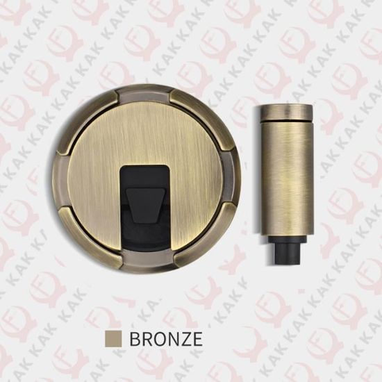 Butée De Porte Mécanique Coupe-vent En Alliage De Zinc – Finition élégante Rouge Bronze