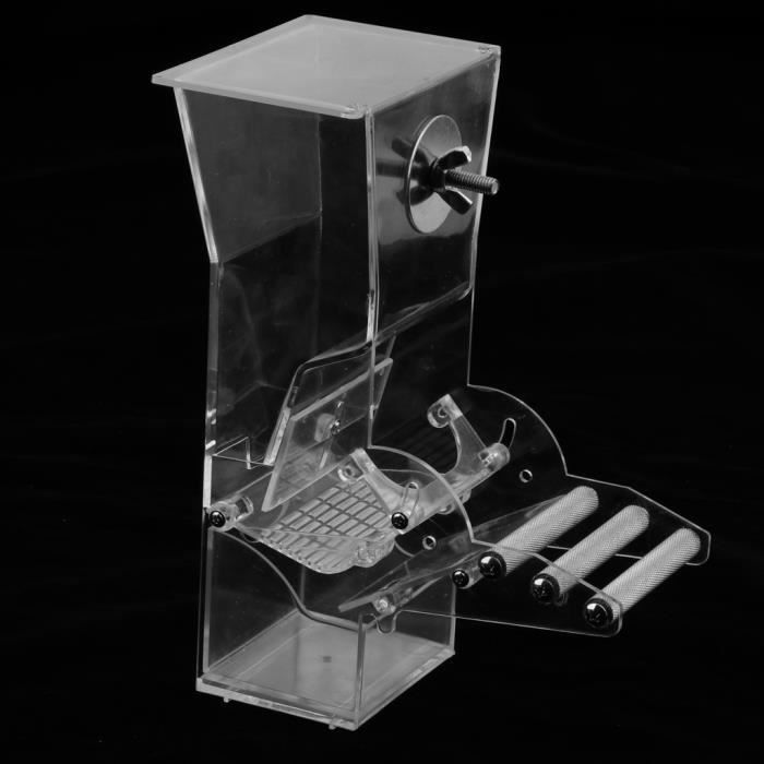 Mangeoire Distributeur Automatique pour Cage à Oiseaux Perroquet Trémie