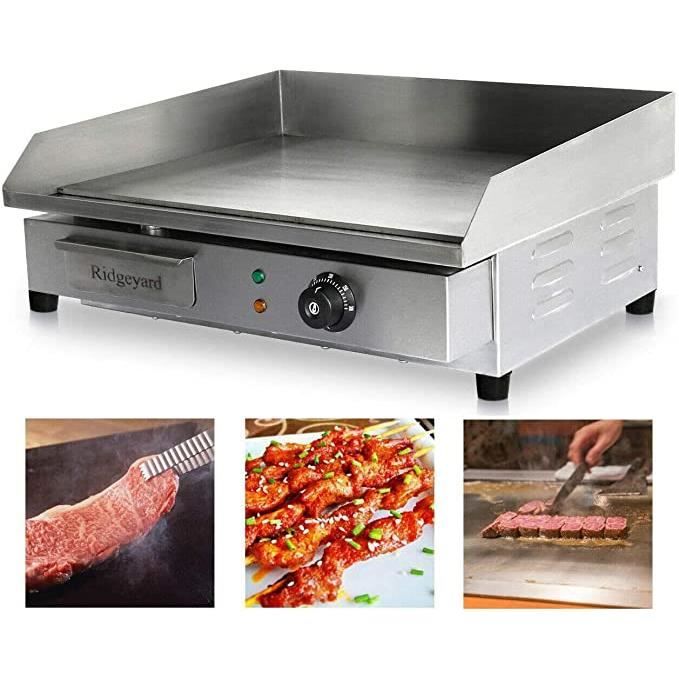 Ridgeyard Commercial 3000W Electrique Barbecue Plancha Chauffante Griddle Plaque BBQ Gril