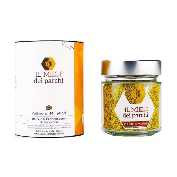 Pollen de fleurs sauvages de l'oasis franciscaine de Vicovaro