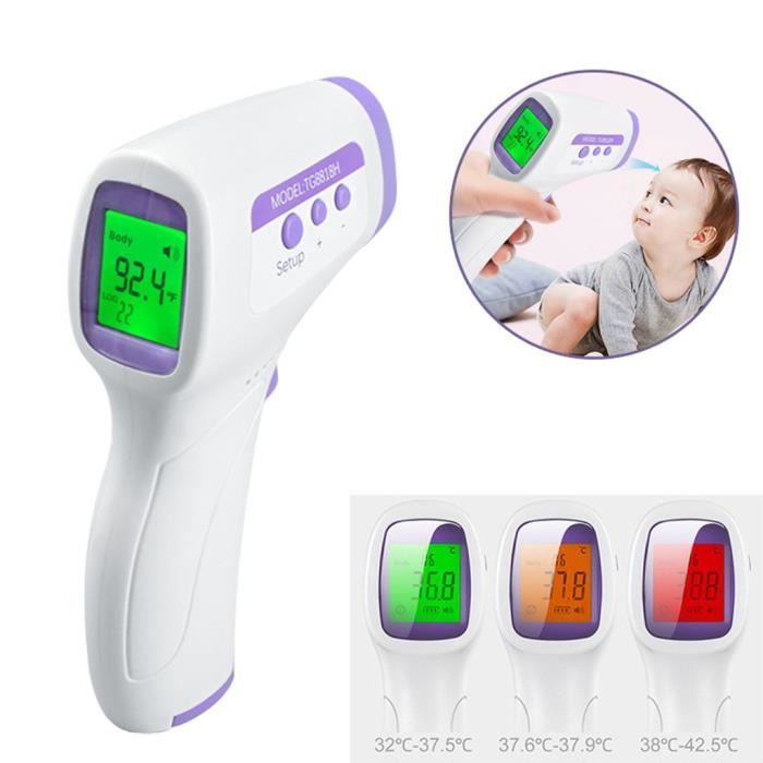 Thermomètre frontal temporel infrarouge numérique sans contact Thermomètre frontal ZYW200725001_oaw