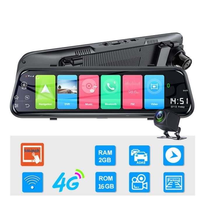 Bluetooth 10G Android 8.1 Dash Cam Navigation Gps Hd De Voiture Rétroviseur GGF91224005 RADAR DE RECUL CAMERA DE RECUL
