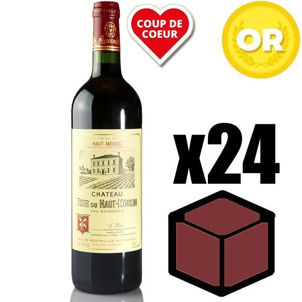 X24 Château Tour du Haut Moulin 2015 75 cl AOC Haut Medoc Rouge Cru Bourgeois Vin Rouge