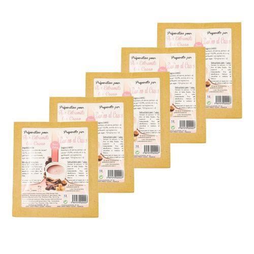 Lot 5x Flan au chocolat - sachet 50g