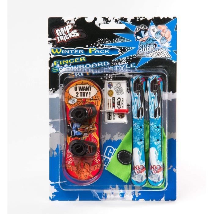 Le pack Finger Ski et Snowboard à customiser pour réaliser des tricks comme les pro !