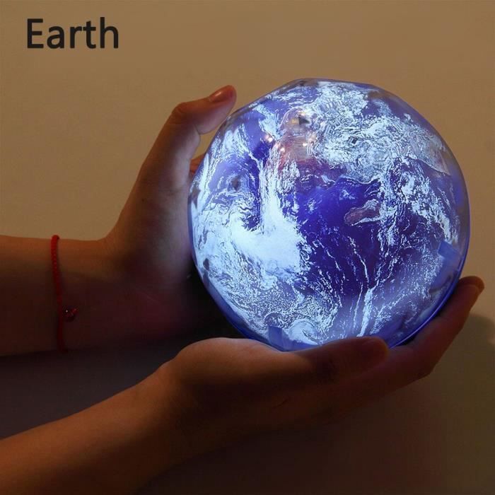 Ciel étoilé veilleuse planète magique projecteur terre univers lampe à LED coloré rotatio - Modèle: Earth Not Rotate - HYPDXCB05627