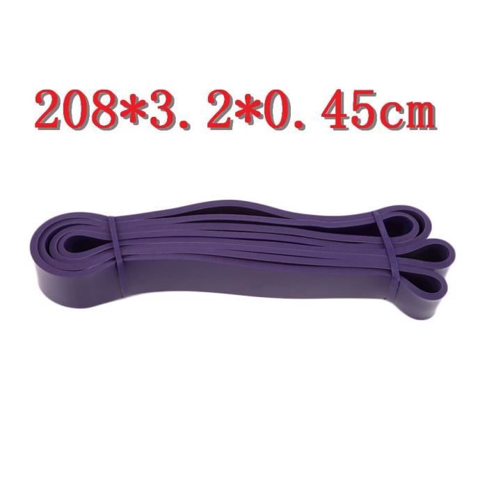 1pc nouveau caoutchouc musculation résistance bande fitness corps gymnastique puissance entraîneme - Modèle: VIOLET - HSJSTLDC07144