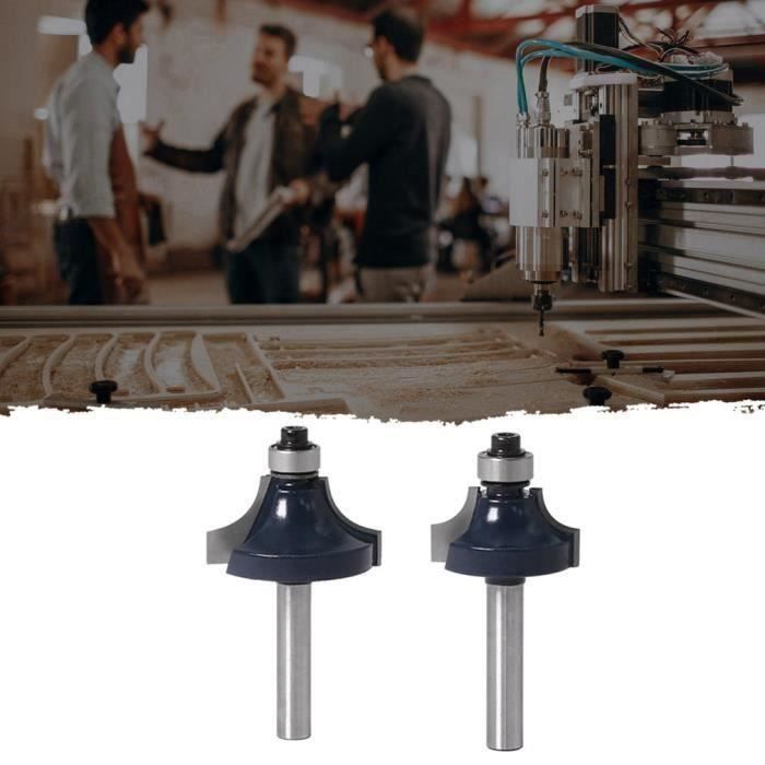 2PCS couteau d'alerte de gravure d'alerte rond sur perle bordure mèche droite coupe-herbe