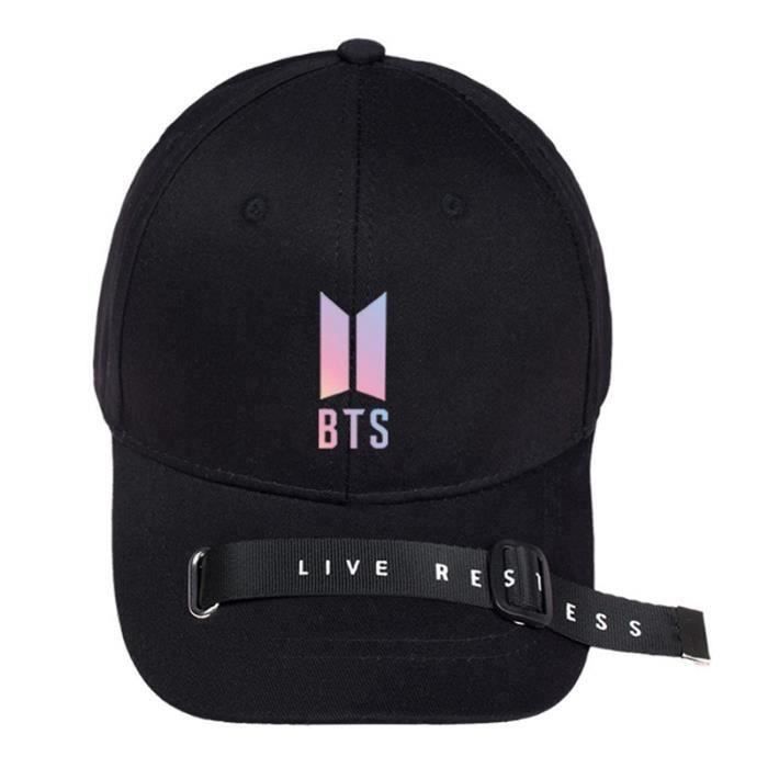 Kpop Bangtan Boys BTS Coton Base-ball Casquette Ajustable Visière Hip hop Snapback BK2