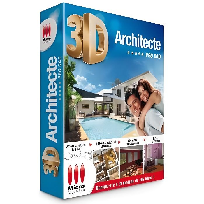 Logiciel PC MICRO APPLICATION 3D Architecte Pro…