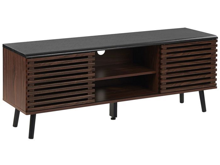 Beliani - Meuble TV en bois foncé PERTH