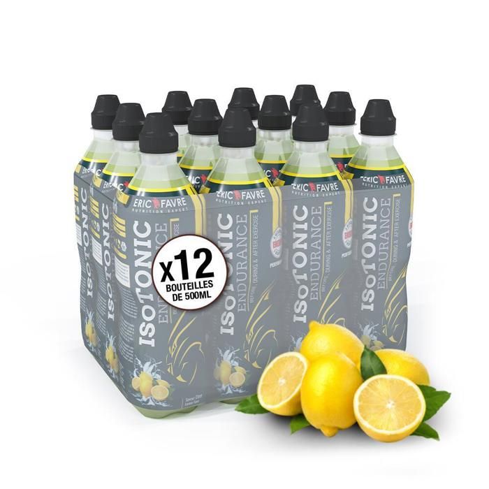 Eric Favre - Boisson Isotonique - Smart Drink - Boissons - Citron - Pack de 12 unités