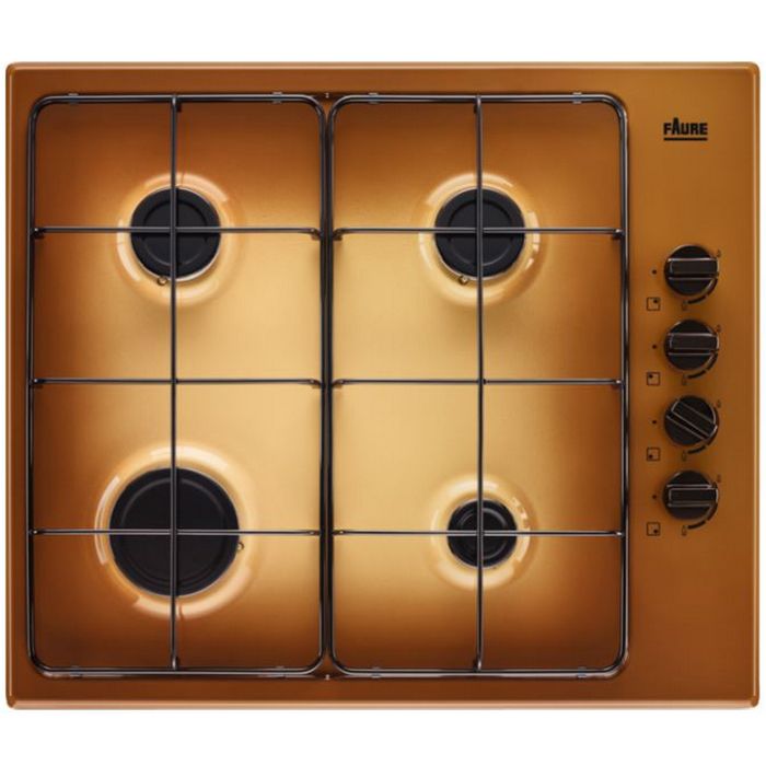 Table de cuisson gaz 60cm 4 feux 8000w terre de france - FGH62414TA - FAURE