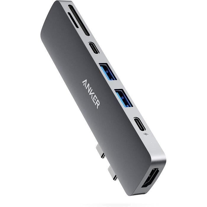 HUB Concentrateur USB-C pour MacBook,Adaptateur USB-C 7 en 2 PowerExpand Direct,avec Port USB-C Thunderbolt 3(Alimentation 100 W),
