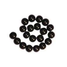 100 x Perle en Verre Nacrée 6mm Noir
