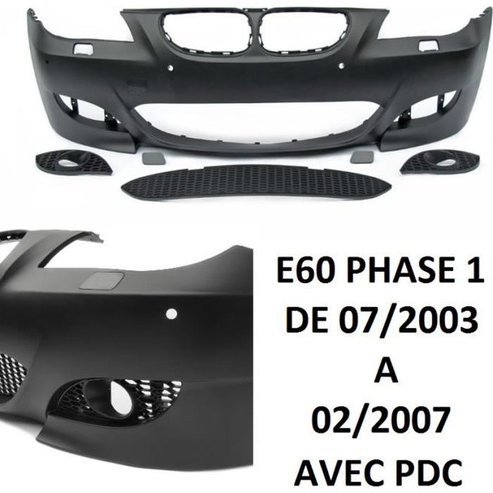 PARE CHOC PARECHOC LOOK M5 POUR BMW SERIE 5 E60 PHASE 1 DE 07/2003 A 02/2007