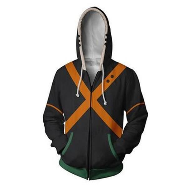 Pull homme long,Sweat-shirt My Hero Academia, imprimé en 3D, Costume Cosplay All could, vestes d'uniforme scolaire, veste à capuch