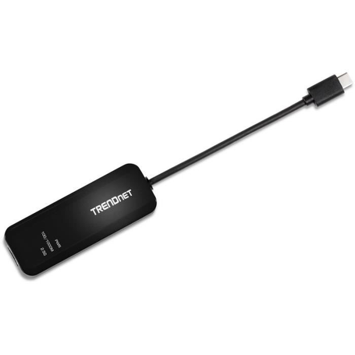 [Neuf] Connectique Câble & adaptateur réseau Trendnet Adaptateur USB-C 3.1 vers Ethernet 2,5 Gigabit
