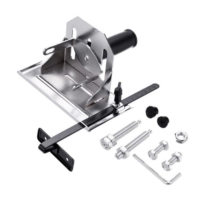Support de Support de Coupe pour Meuleuse D'angle 45°/180° avec Couvercle de Plaque de Base
