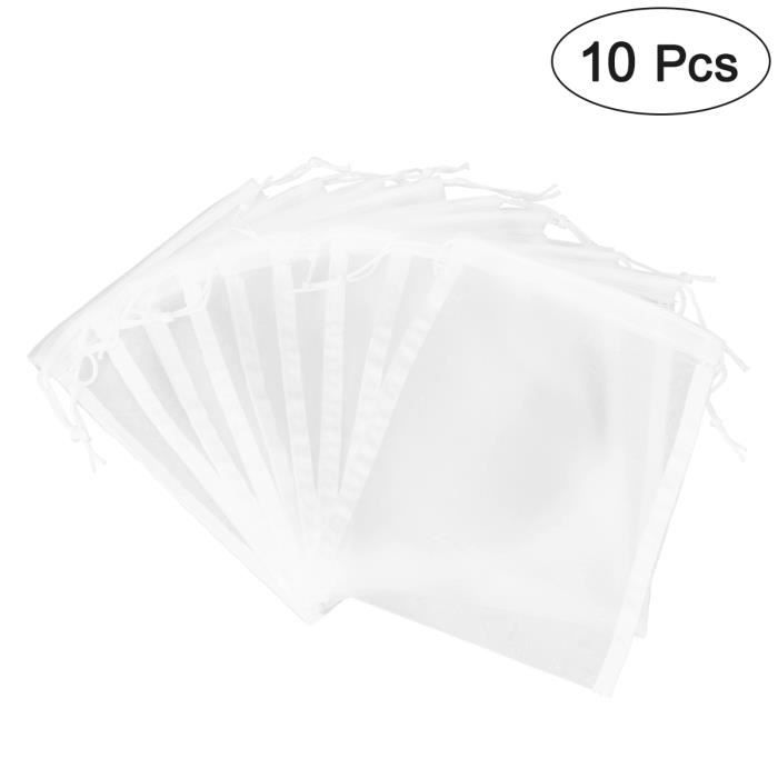 10 pcs Aquarium Filtre Sacs Fish Tank Nylon Cordon Réutilisable Multi-usage Médias Maille Net ASPIRATEUR INDUSTRIEL