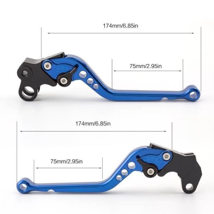 GW29478-177MM Blue -Pour Honda CBF500 CBF 500 2004 2006 CB750 CB 750 1991 2008 NC700S NC700X 2012 2013 Réglable CNC Leviers D'embr