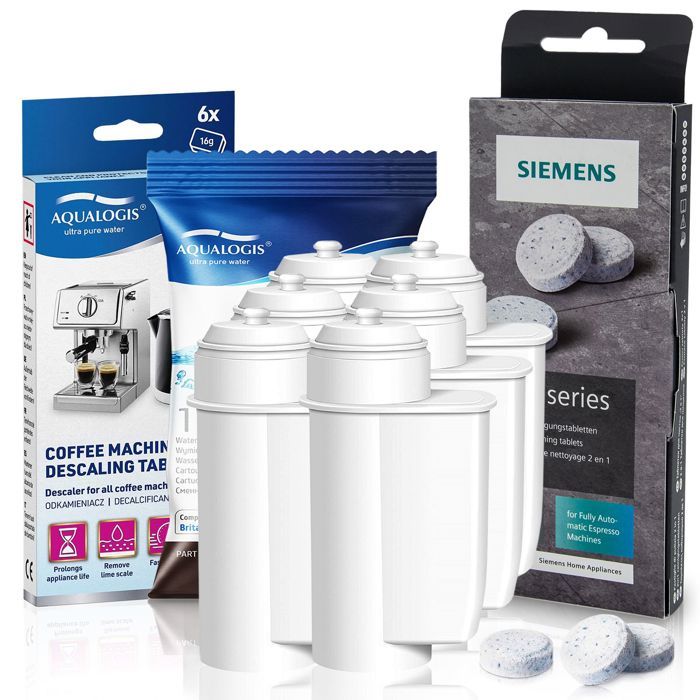 3x Water Filter TZ70003 Cleaning Tablets TZ80001 For Siemens EQ Coffee Machine e