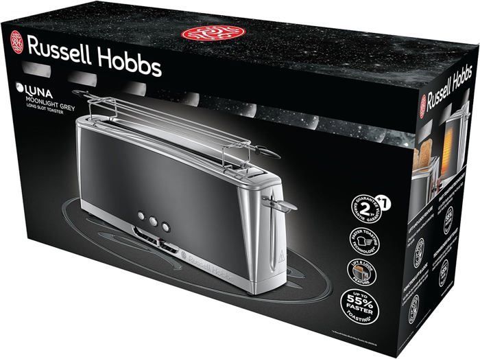 Grille-pain Dualit Classic 6 Fentes Inox – Pour Grandes Tablées, Fait Main