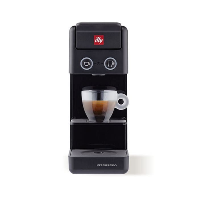 Machine à Café - ILLY - Iperespresso Home Y3.3 - Noir - Compacte - Design Élégant - Illy