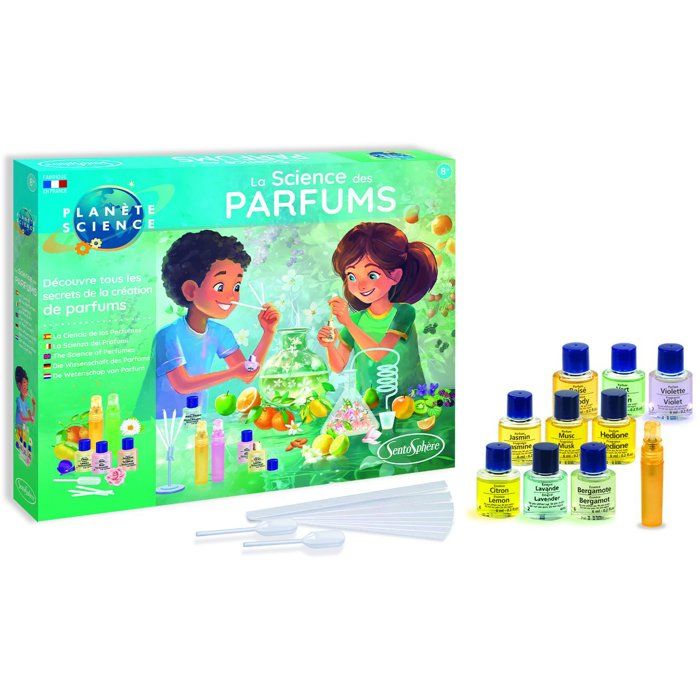 Sentosphere Kit Scientifique - La Science Des Parfums - Faire Évoluer Son Odorat - Composition Parfum - Des 8 Ans Vert - vue 1