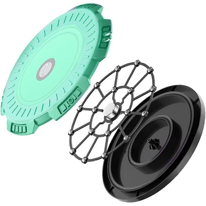 Disque Tournant Sculpteur De Taille - Planche D'équilibre Avec Corde, Massage Pieds, ABS, Diam. 27.5 Cm