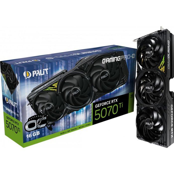 Carte Graphique Palit GeForce RTX 5070 Ti GamingPro-S OC – 16 Go GDDR7 - vue 5