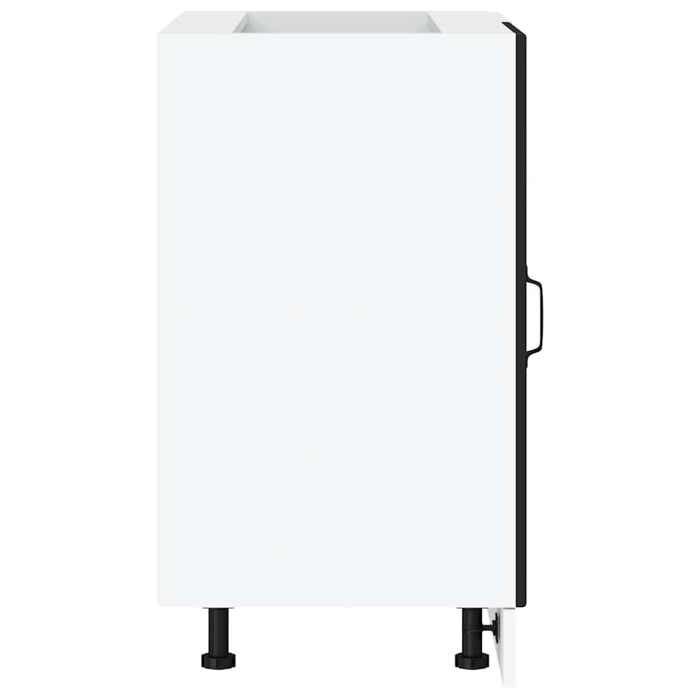 Moderne Meuble bas de cuisine « Porto SWEETY Meuble bas de cuisine » en bois dingénierie noir 86x46x81.5 cm BB1139