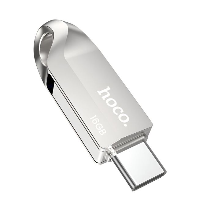 Clé USB 3.0 / USB-C 16 Go avec Débit Rapide jusqu’à 150 Mo/s Hoko Argent