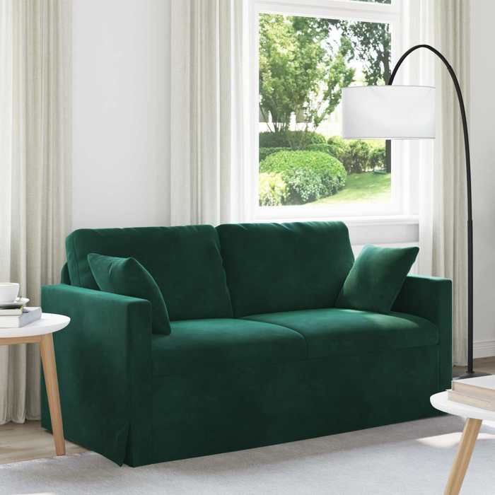 Haute Qualité Canapé de repos moderne - SWEETY - pour salon/chambre - Vert foncé 158x78x80cm Velours C29803