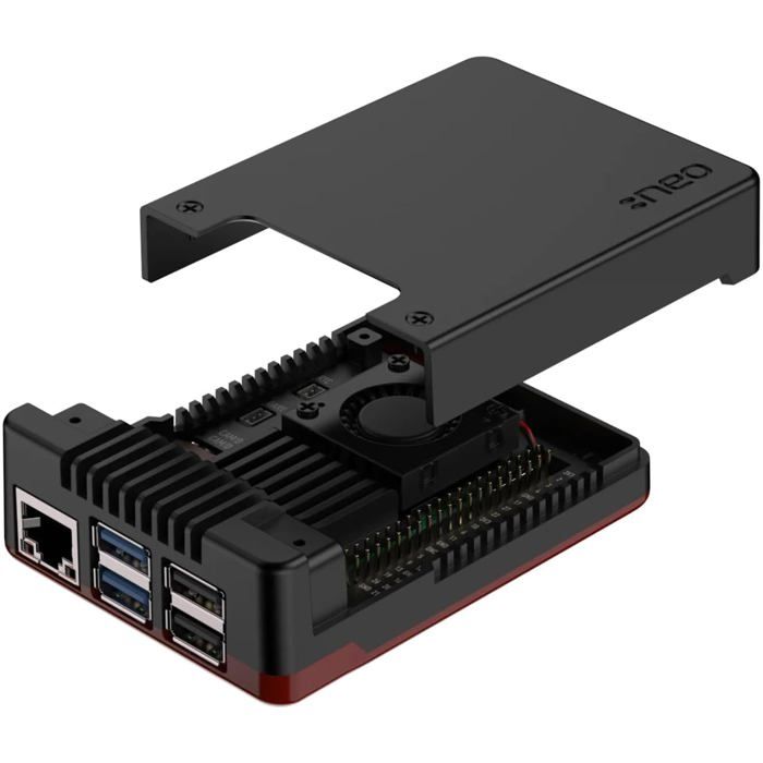 Boîtier Raspberry Pi 5 - Geekworm - Refroidissement actif et passif ...