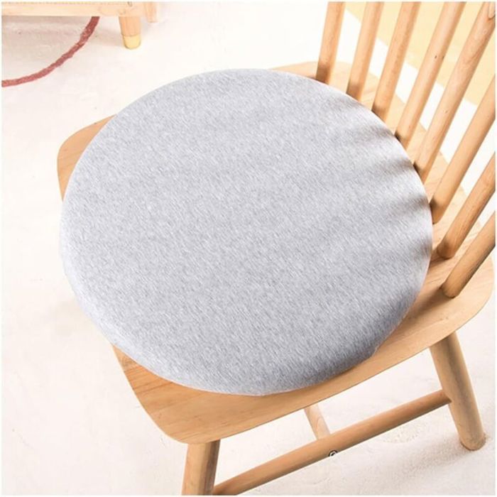 Coussin de chaise rond - Unbrand - Mousse à mémoire de forme - Diamètre 30 cm - Hauteur 3 cm - Antidérapant - Respirant