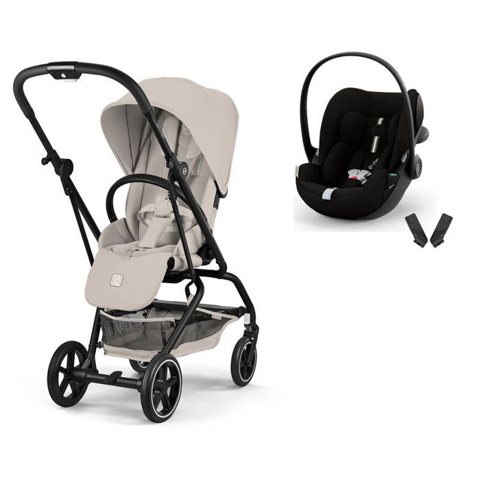 CYBEX - Poussette Duo Eezy S Twist+ 2 + Cloud G3 Plus Dune Grey