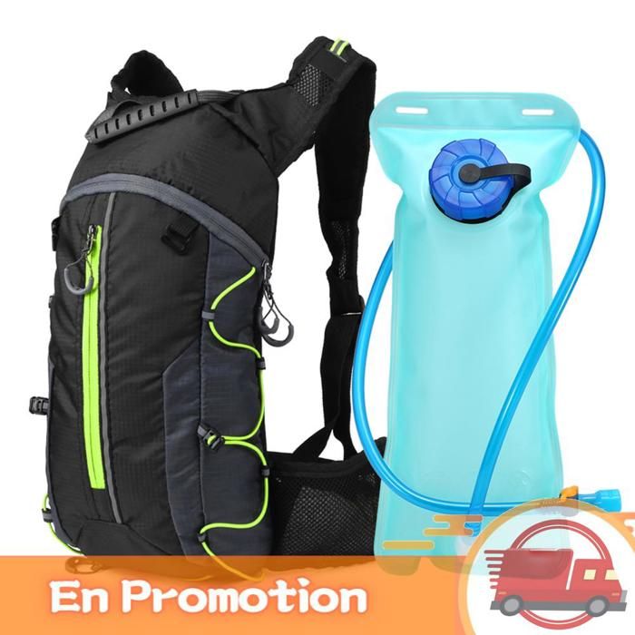 zerone Sac à dos dhydratation de vélo Sac à dos de vélo pliable léger pour Sports de plein air sport Vert avec vessie