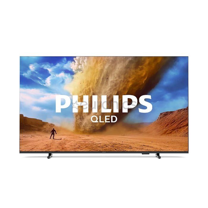 Téléviseur QLED 4K noir - Philips - 55 - Ultra HD 3840 x 2160 - Ambilight sur quatre côtés - Titan OS - Dolby Atmos