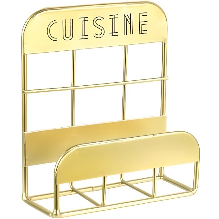 Egouttoirs Et Nettoyage Porte Eponge Cuisine Dore 11 Cm Cdiscount Maison