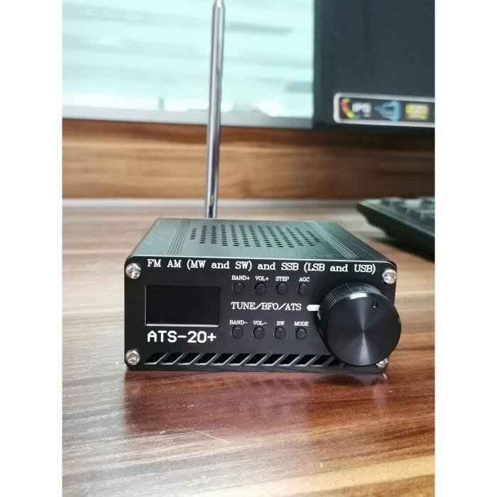 Ricevitore Radio ATS-20 SI4732 Full Band – FM, AM, MW, SW, SSB, USB/LSB, OLED 0,96”, Porta USB-C, Batteria 800mAh, Alluminio