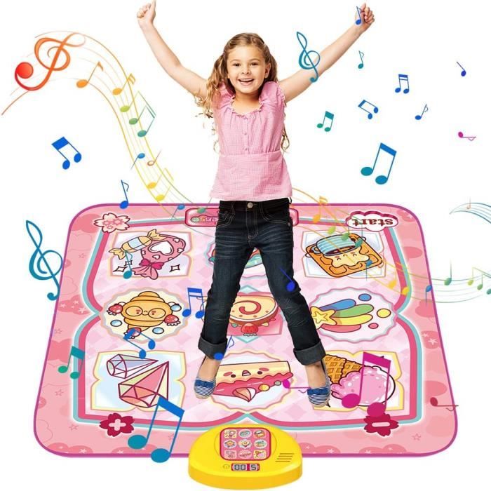 Helangel Tapis De Danse Double Musical Sans Fil Pour Enfants Et Adultes - 166x93cm Avec 200+ Jeux, 100+ Musiques Et Manettes - Antidérapant
