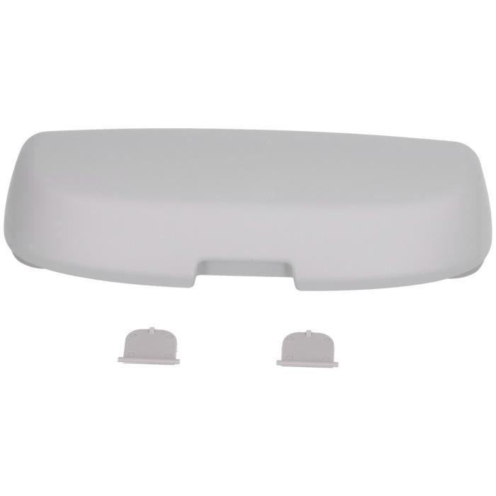 Porte-Lunettes Voiture En Cuir Noir – Étui Pare-Soleil Avec 2 Chiffons – Rangement Lunettes De Soleil & Myopie