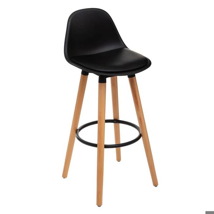 Chaise de bar Maxon noir - Atmosphera Créateur dintérieur