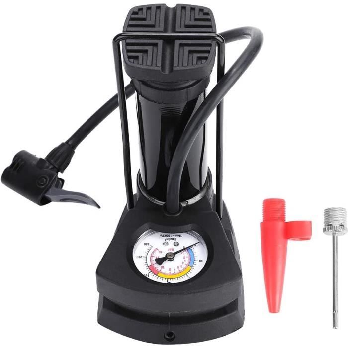 Mini Pompe à Vélo Avec Manomètre De Pression Portable Pompe Vélo Pompe De Pneu De Bicyclette