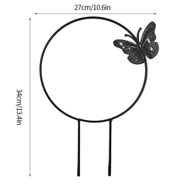 Dilwe 2pcs Support de plante Mural en Fer Forgé Porte-Plante Cintre